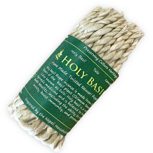 Encens Corde aux Herbes Pures - Basilic Holi- Vendu par 1 – Image 2