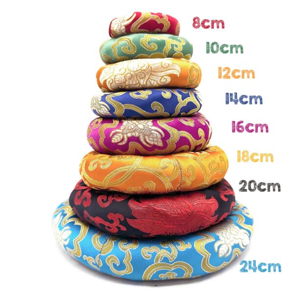 Coussin cerceau 24 cm (pour bol chantant 26 cm +) couleur aléatoire- Vendu par 1 – Image 2
