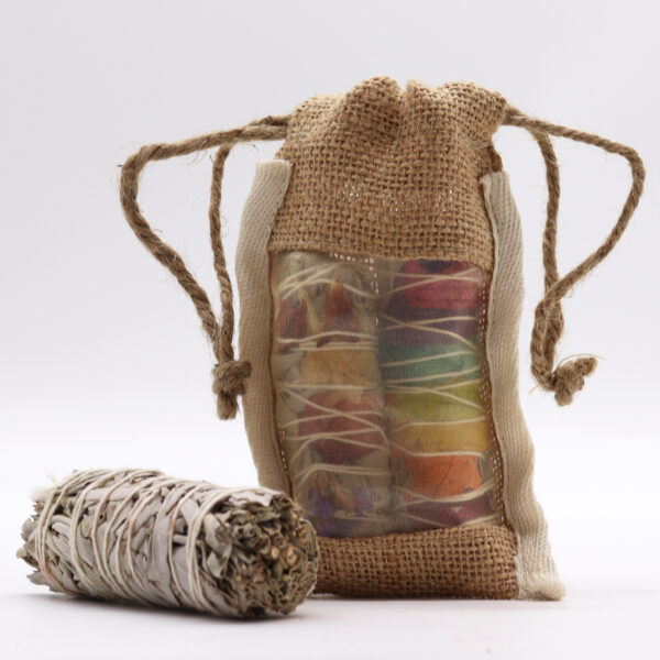 Petite pochette en jute lavé - 10x15cm- Vendu par 1 – Image 4