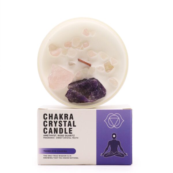 Bougies en cristal de chakra - Chakra du troisième il- Vendu par 1