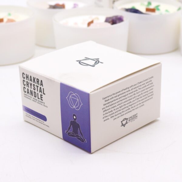 Bougies en cristal de chakra - Chakra du troisième il- Vendu par 1 – Image 3