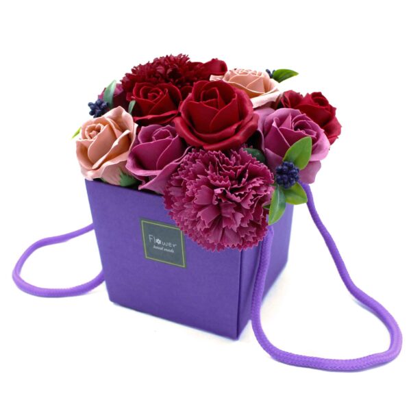 Bouquet de fleurs de savon - Jardin de fleurs violettes- Vendu par 1