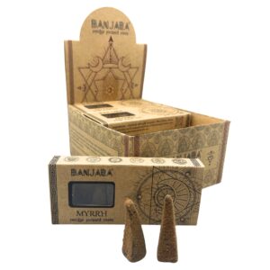Cônes pyramidaux Banjara Smudge - Myrrhe- Vendu par 1