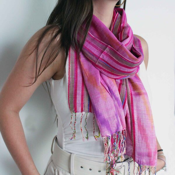 Foulards Boho Indiens - 50x180cm - Verts Aléatoires- Vendu par 1 – Image 3
