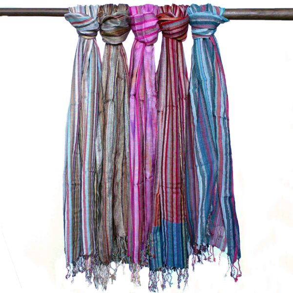Foulards Boho Indiens - 50x180cm - Bleus Aléatoires- Vendu par 1