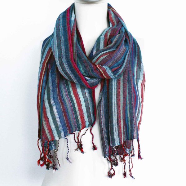 Foulards Boho Indiens - 50x180cm - Bleus Aléatoires- Vendu par 1 – Image 2