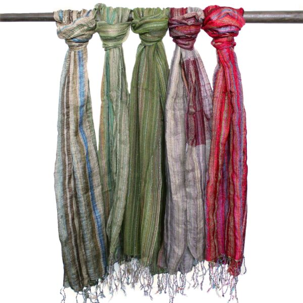 Foulards Boho Indiens - 50x180cm - Verts Aléatoires- Vendu par 1