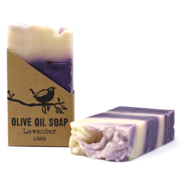 Savon à l'Huile d'Olive Pure Lavande - 120g- Vendu par 1