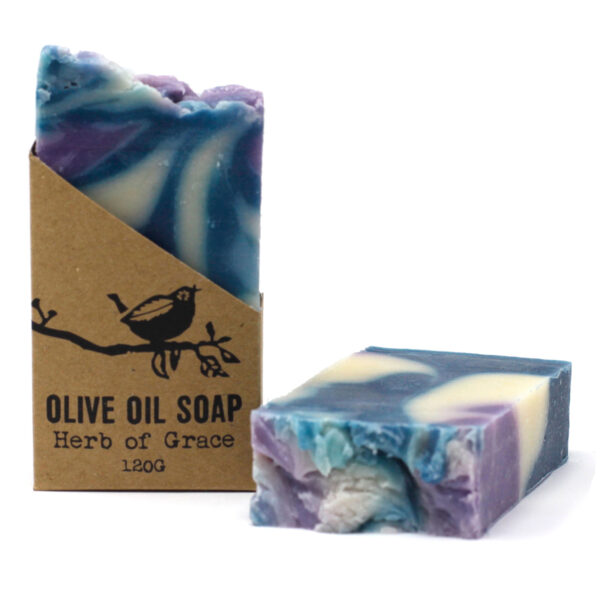 Savon à l'huile d'olive pure Herbe de Grâce - 120 g- Vendu par 1