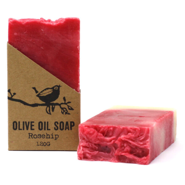 Savon à l'huile d'olive pure à la rose musquée - 120 g- Vendu par 1