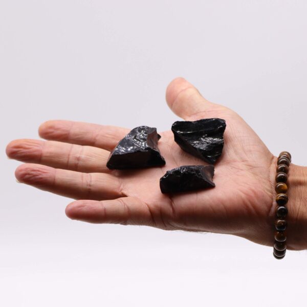 Cristaux bruts (500 g)  Agate noire- Vendu par 1 – Image 3