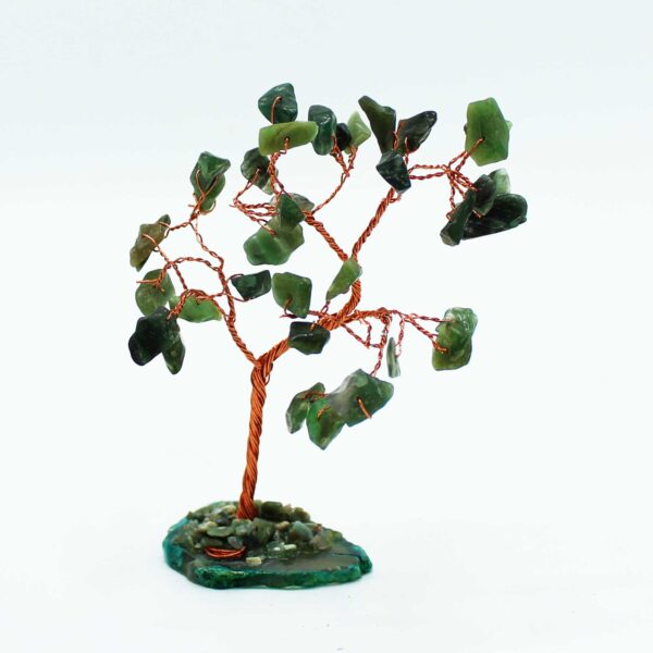 Arbre à pierres précieuses - Aventurine verte sur base d'agate verte (35 pierres)- Vendu par 1 – Image 3