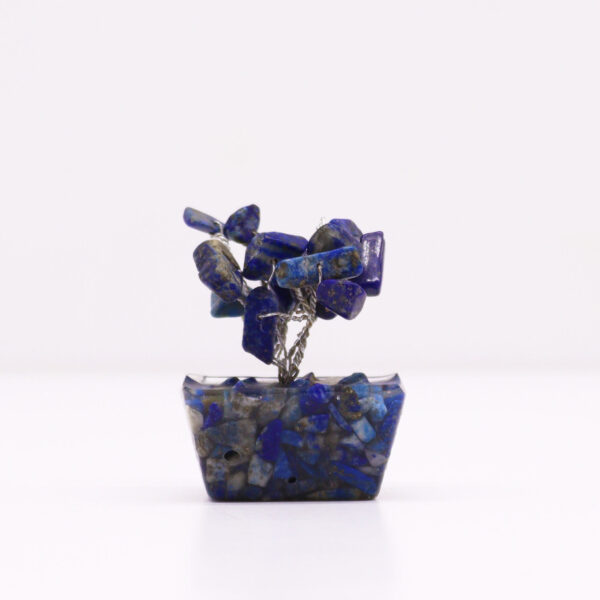 Mini arbres de pierres précieuses sur base d'orgonite - Sodalite (15 pierres)- Vendu par 1