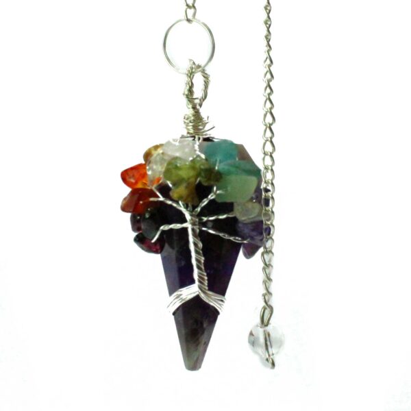 Pendule Magique - Sept Chakras - Améthyste- Vendu par 1
