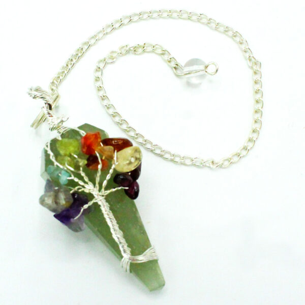Pendule Magique - Sept Chakras - Aventurine- Vendu par 1 – Image 2