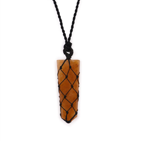 Plaque à pointe en pierres précieuses lacées - Quartz Pendentif doré- Vendu par 1