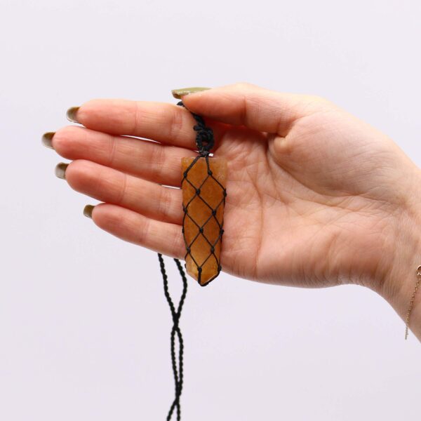 Plaque à pointe en pierres précieuses lacées - Quartz Pendentif doré- Vendu par 1 – Image 2