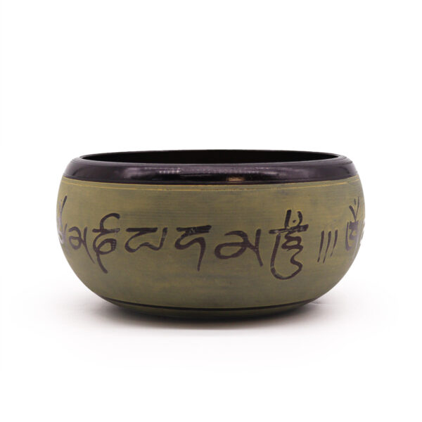Bol Chantant Poudre de Terre - Mantra Five Buddha - 16 cm- Vendu par 1 – Image 4