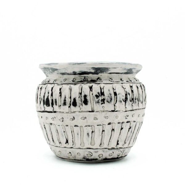 Pot de Plante Grecque en Argile - Crème 12cm- Vendu par 1