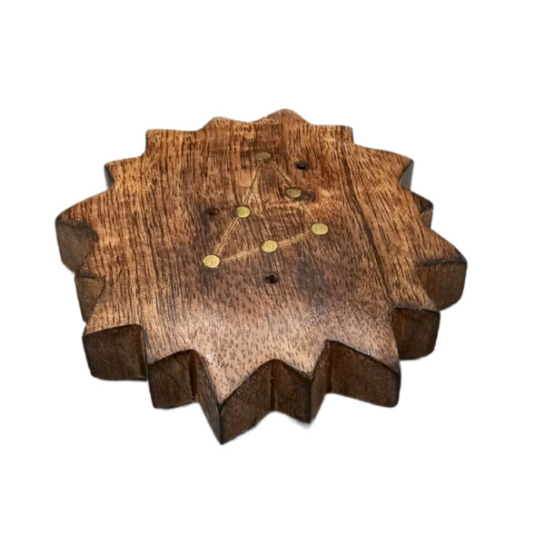 Brûleurs d'encens signe du zodiaque gravé et en laiton - Soleil- Vendu par 12