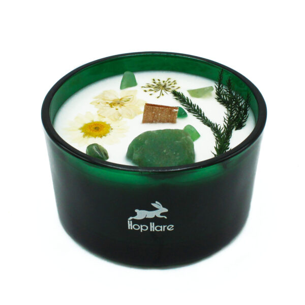Bougie Fleur Magique en Cristal de Lièvre de Houblon - Le Magicien- Vendu par 1