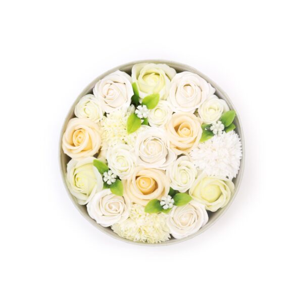 Boîte Ronde - Bénédictions de Mariage - Blanc & Ivoire- Vendu par 1 – Image 2