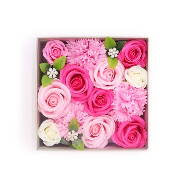Boîte Carrée - Bénédictions de Bébé - Roses- Vendu par 1 – Image 2