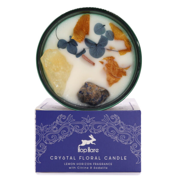 Bougie Fleur Magique en Cristal de Lièvre de Houblon - Le Soleil- Vendu par 1 – Image 2