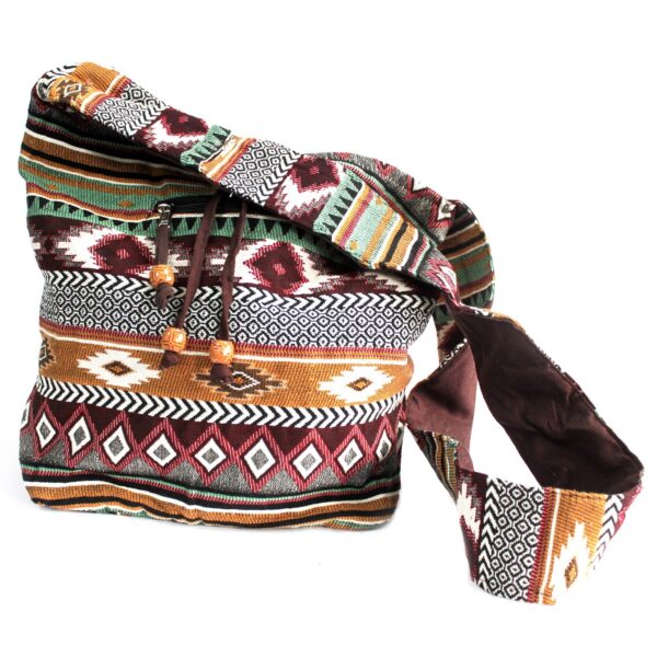 Sac Jacquard - Dos Étudiant Chocolat- Vendu par 1