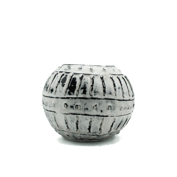 Pot de Plante Grecque en Argile à Bulles - Crème 10cm- Vendu par 1