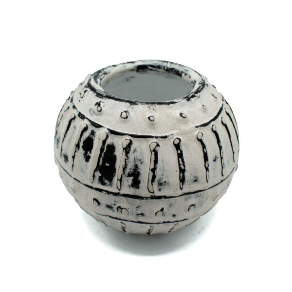 Pot de Plante Grecque en Argile à Bulles - Crème 10cm- Vendu par 1 – Image 2