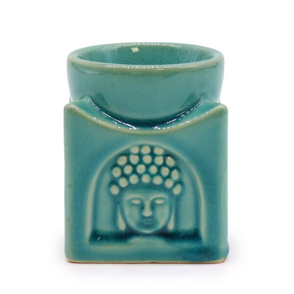 Brûleur Bouddha Carré - Turquoise Doux- Vendu par 1