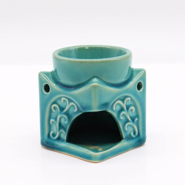 Brûleur Bouddha Carré - Turquoise Doux- Vendu par 1 – Image 3