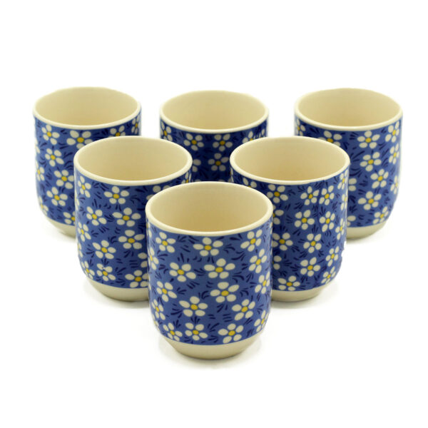 Tasses à Tisane - Marguerite Bleue- Vendu par 6