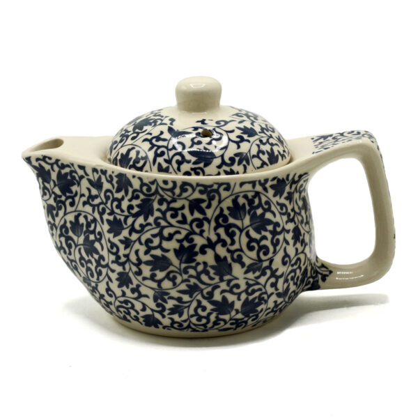 Petite Théière aux Herbes - Motif Bleu- Vendu par 1