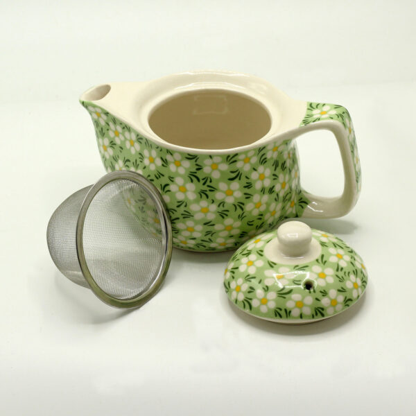 Petite Théière aux Herbes - Marguerite Verte- Vendu par 1 – Image 3