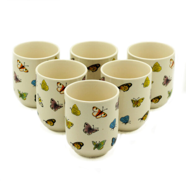 Tasses à Tisane - Papillons- Vendu par 6