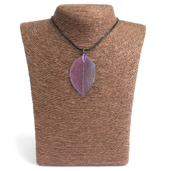 Collier - Feuille de Bravoure - Lavande- Vendu par 1 – Image 3