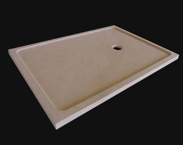 Receveur de douche classique en pierre - 100 x 100 x 5 - Charmot Doré Adouci - COMPTOIR DES PIERRES – Image 4