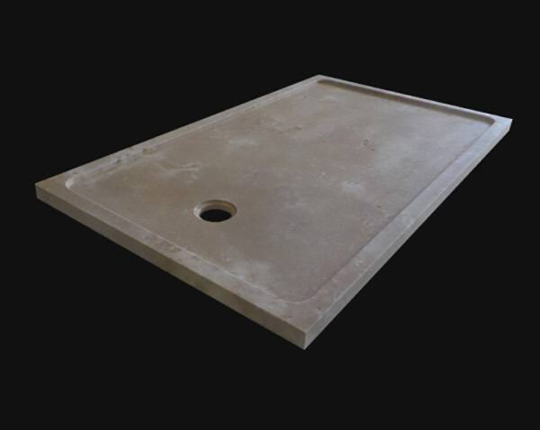 Receveur de douche classique en pierre - 100 x 90 x 5 - Lanvignes Doré Jaune Vieilli - COMPTOIR DES PIERRES – Image 4