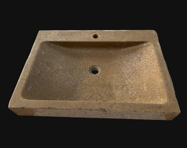 Vasque en pierre naturelle Goult - 80 x 50 x 10 - Lanvignes Antiquaire - COMPTOIR DES PIERRES – Image 3