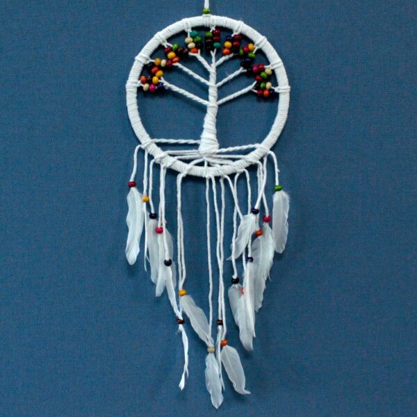 Attrape-rêves Arbre de Vie - Coton 22cm (assorti)- Vendu par 1 – Image 2