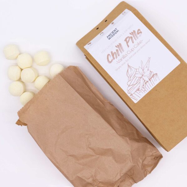 Chill Pills Coffret Cadeau 350g - Cup Cake à la Vanille- Vendu par 1 – Image 2
