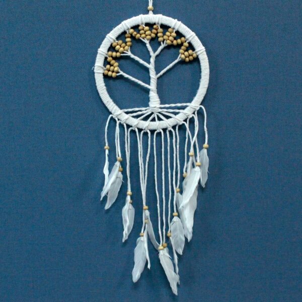 Attrape-rêves Arbre de Vie - Coton 22cm (assorti)- Vendu par 1 – Image 3