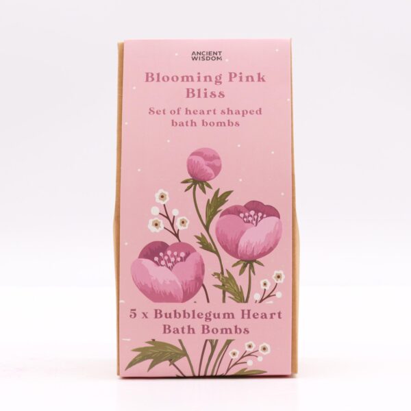 Coffret cadeau coeur de bain Blooming Pink Bliss- Vendu par 1 – Image 2