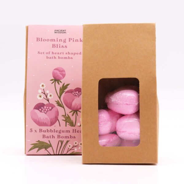 Coffret cadeau coeur de bain Blooming Pink Bliss- Vendu par 1 – Image 3