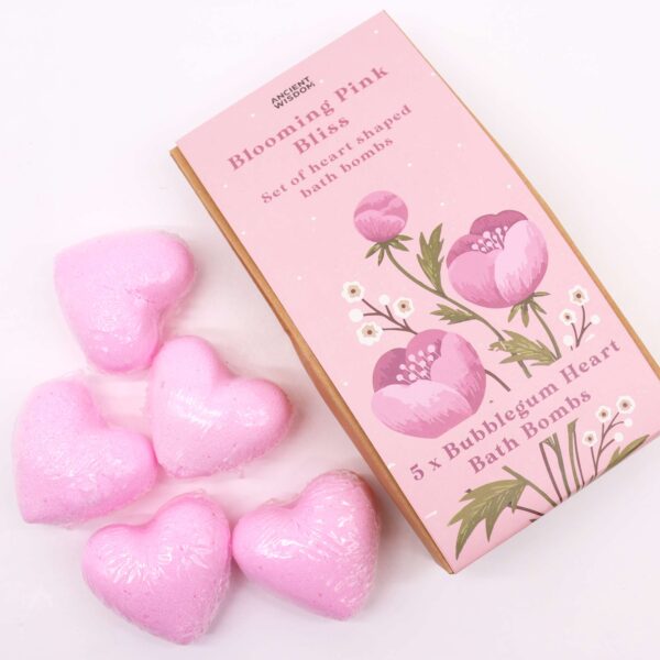 Coffret cadeau coeur de bain Blooming Pink Bliss- Vendu par 1 – Image 4