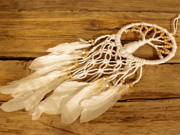 Attrape-rêves Arbre de Vie - Pur & Naturel 16cm- Vendu par 1 – Image 3