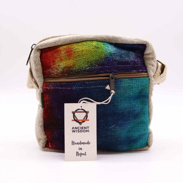 Sac Messegner en Chanvre Tiedye 1 Zip- Vendu par 1 – Image 3