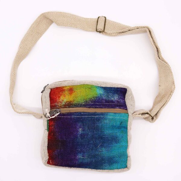 Sac Messegner en Chanvre Tiedye 1 Zip- Vendu par 1 – Image 4